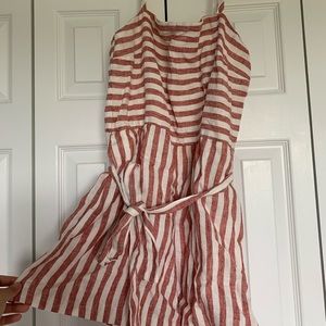 Linen short jumpsuit